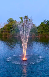 Ocean Mist PJ9000 Floating Fountain with Lights (12 LED Color Changing)