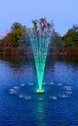 Ocean Mist PJ9000 Floating Fountain with Lights (12 LED Color Changing)