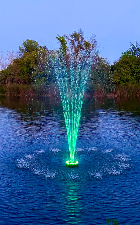 Ocean Mist PJ9000 Floating Fountain with Lights