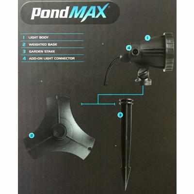 PondMAX - SMALL WARM WHITE LED POND/GARDEN ADD- ON LIGHT - 2 Sizes
